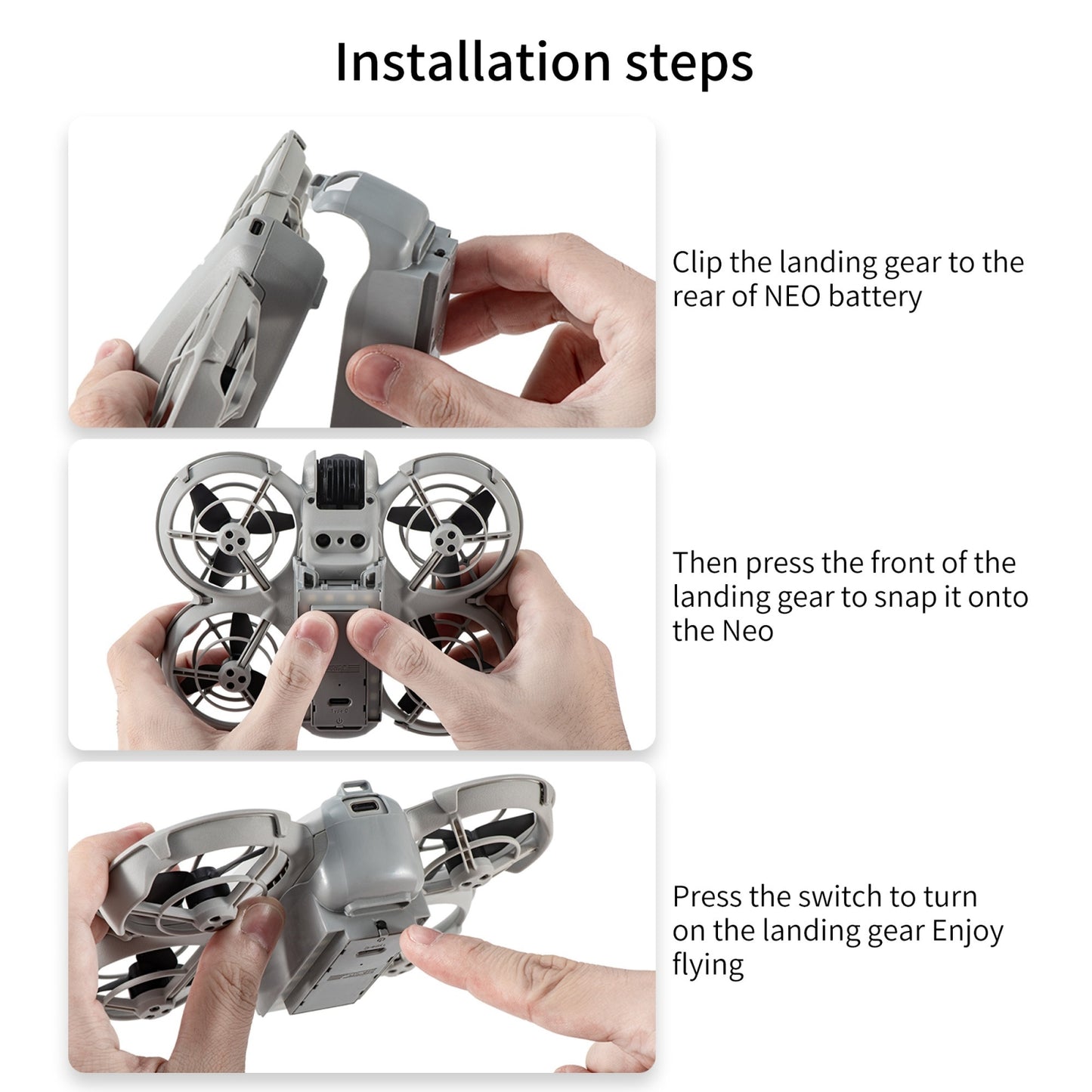 LED-Light-Heightened-Landing-Gear-for-DJI-Neo-Drone-Grey
