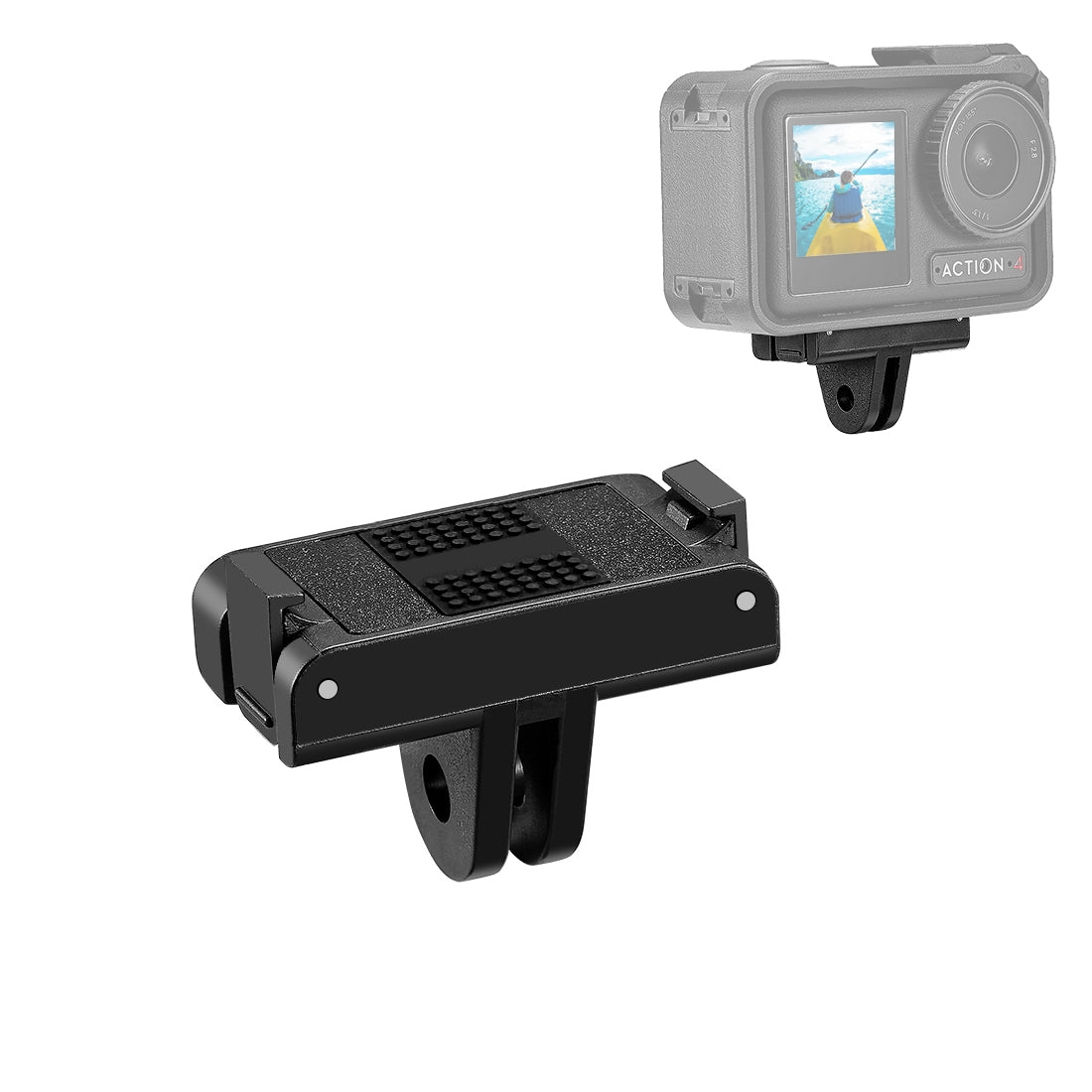 For-DJI-Osmo-Action-5-Pro-/-4-/-3-/-Osmo-360-PULUZ-Magnetic-Quick-Release-Base-Expansion-Mount-(Black)