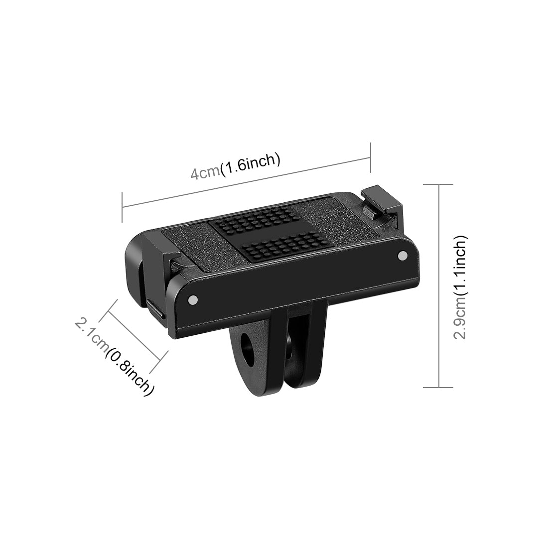 For-DJI-Osmo-Action-5-Pro-/-4-/-3-/-Osmo-360-PULUZ-Magnetic-Quick-Release-Base-Expansion-Mount-(Black)