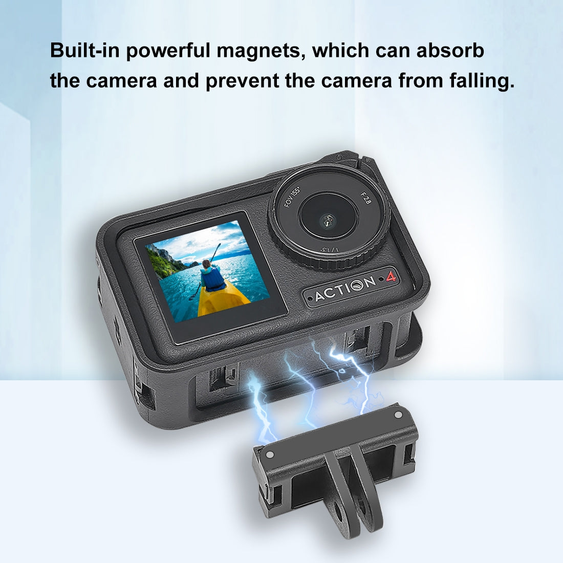 For-DJI-Osmo-Action-5-Pro-/-4-/-3-/-Osmo-360-PULUZ-Magnetic-Quick-Release-Base-Expansion-Mount-(Black)