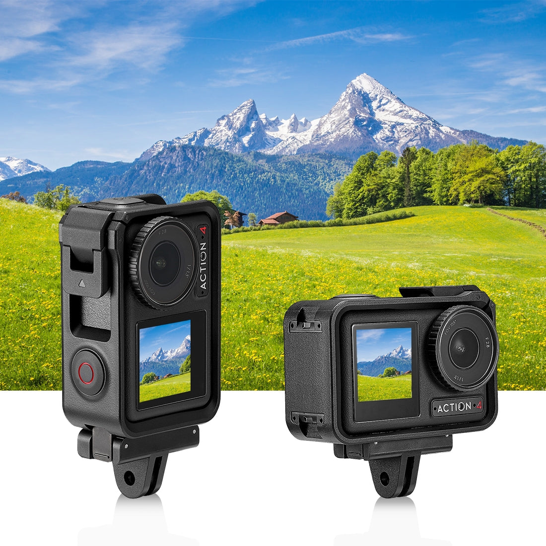 For-DJI-Osmo-Action-5-Pro-/-4-/-3-/-Osmo-360-PULUZ-Magnetic-Quick-Release-Base-Expansion-Mount-(Black)