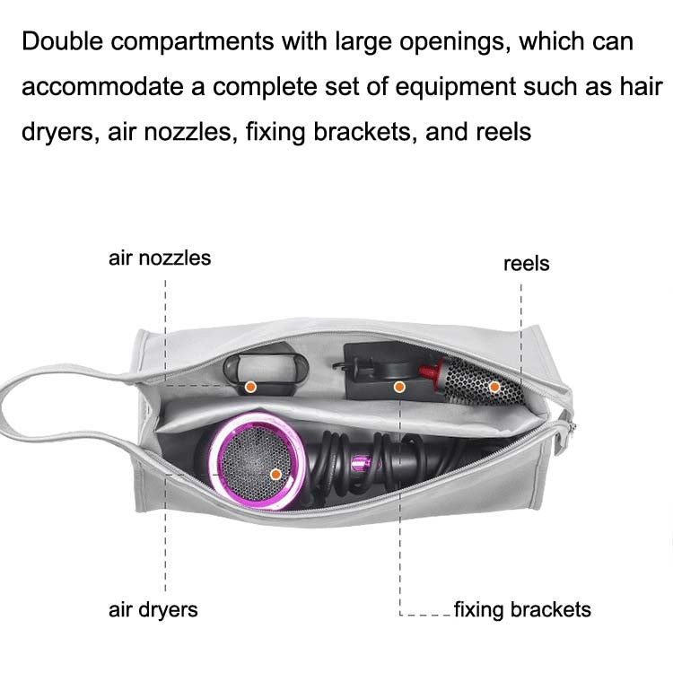 For-Dyson-Hair-Dryer-Storage-Package-Hair-Roll-Protective-Cover,-Color:-Pink