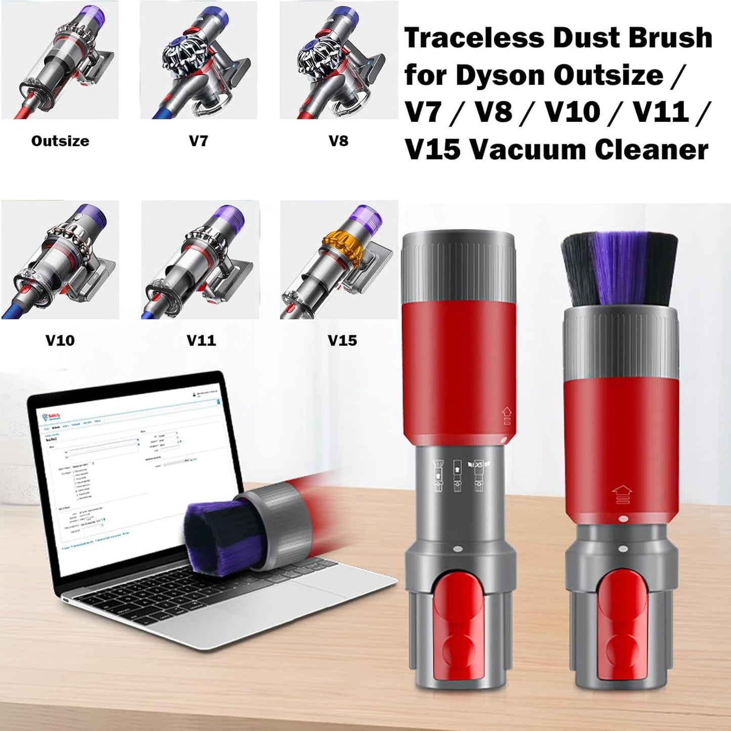For-Dyson-Vacuum-Cleaner-V7-/-V8-/-V10-/-V11-/-V15-Non-marking-Soft-Bristle-Dusting-Brush