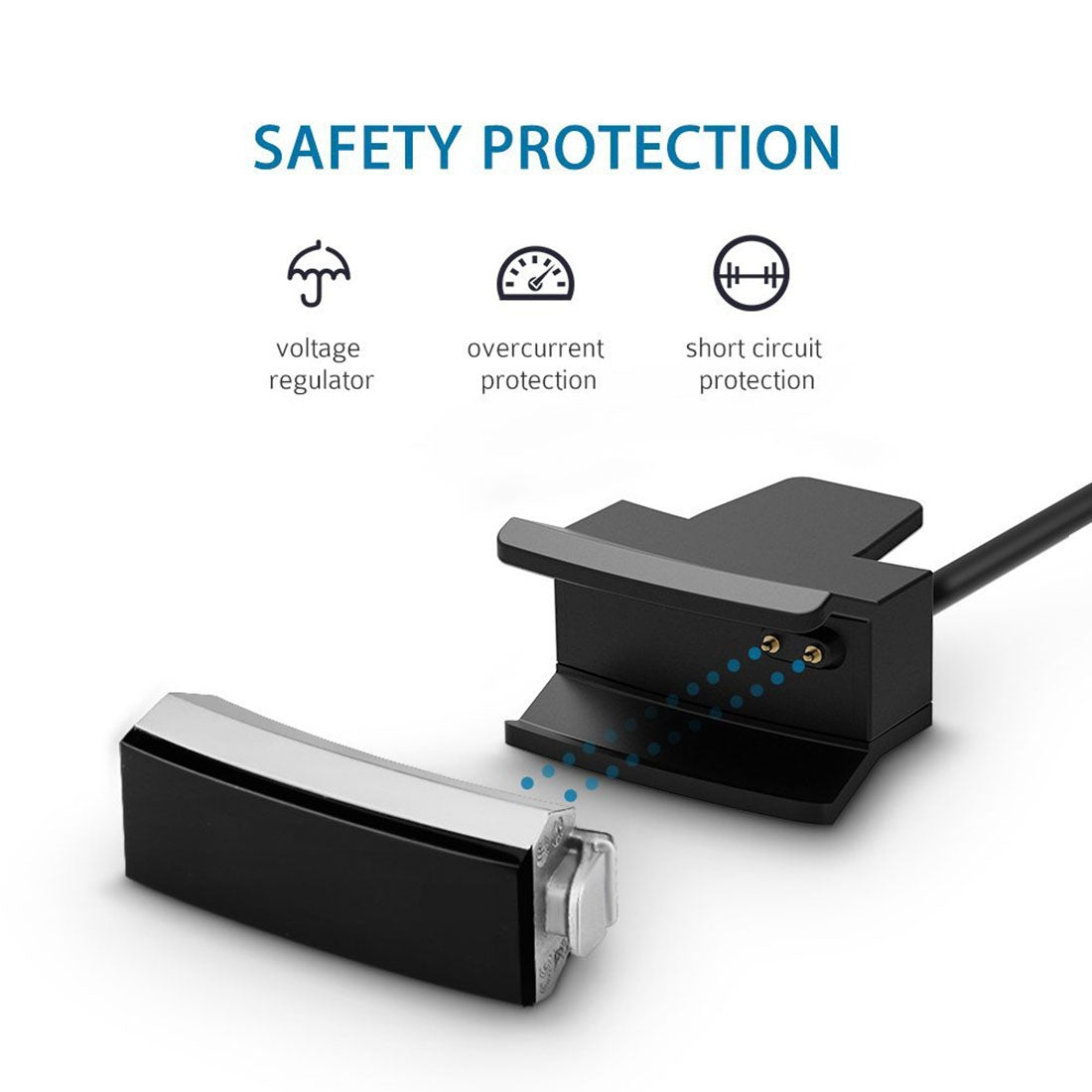 For-Fitbit-Alta-Watch-USB-Charger-Clip-Cable-with-Reset-Button,-Length:-30cm