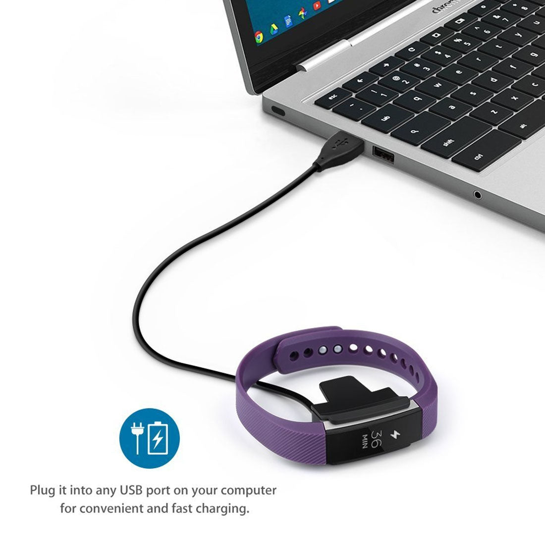 For-Fitbit-Alta-Watch-USB-Charger-Clip-Cable-with-Reset-Button,-Length:-30cm