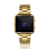 Watch-Band-for-Fitbit-Blaze-Stainless-Steel-Metal,-Gold