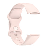 For-Fitbit-Charge-5-Silicone-Watch-Band,-Size:L(Sand-Pink)