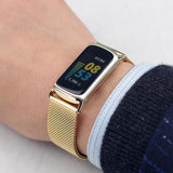 For-Fitbit-Charge-5-/-Charge-6-Mijobs-Milan-Buckle-Stainless-Steel-Metal-Watch-Band(Black)