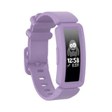 For-Fitbit-Inspire-HR-/-Ace-2-Silicone-Smart-Watch-Watch-Band(Light-Purple)