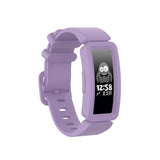 For-Fitbit-Inspire-HR-/-Ace-2-Silicone-Smart-Watch-Watch-Band(Light-Purple)