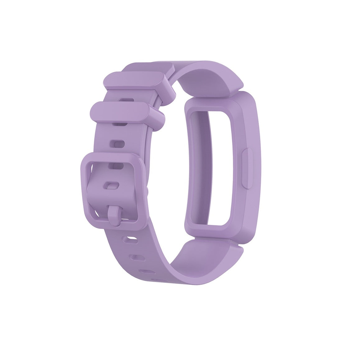 For-Fitbit-Inspire-HR-/-Ace-2-Silicone-Smart-Watch-Watch-Band(Light-Purple)