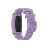 For-Fitbit-Inspire-HR-/-Ace-2-Silicone-Smart-Watch-Watch-Band(Light-Purple)