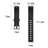 For-Fitbit-Inspire-/-Inspire-HR-Glossy-Surface-Silicone-Watch-Band,-Size:S(Dark-Purple)