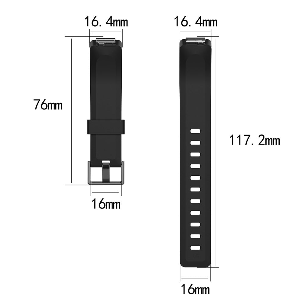 For-Fitbit-Inspire-/-Inspire-HR-Glossy-Surface-Silicone-Watch-Band,-Size:S(Dark-Purple)