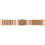 For-Fitbit-Versa-4-/-Sense-2-Universal-Butterfly-Buckle-Metal-Watch-Band(Rose-Gold)