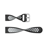 For-Fitbit-Versa-2-/-Versa-/-Versa-Lite-/-Blaze-23mm-Sports-Two-Colors-Silicone-Replacement-Strap-Watchband(Olive-Green-Black)