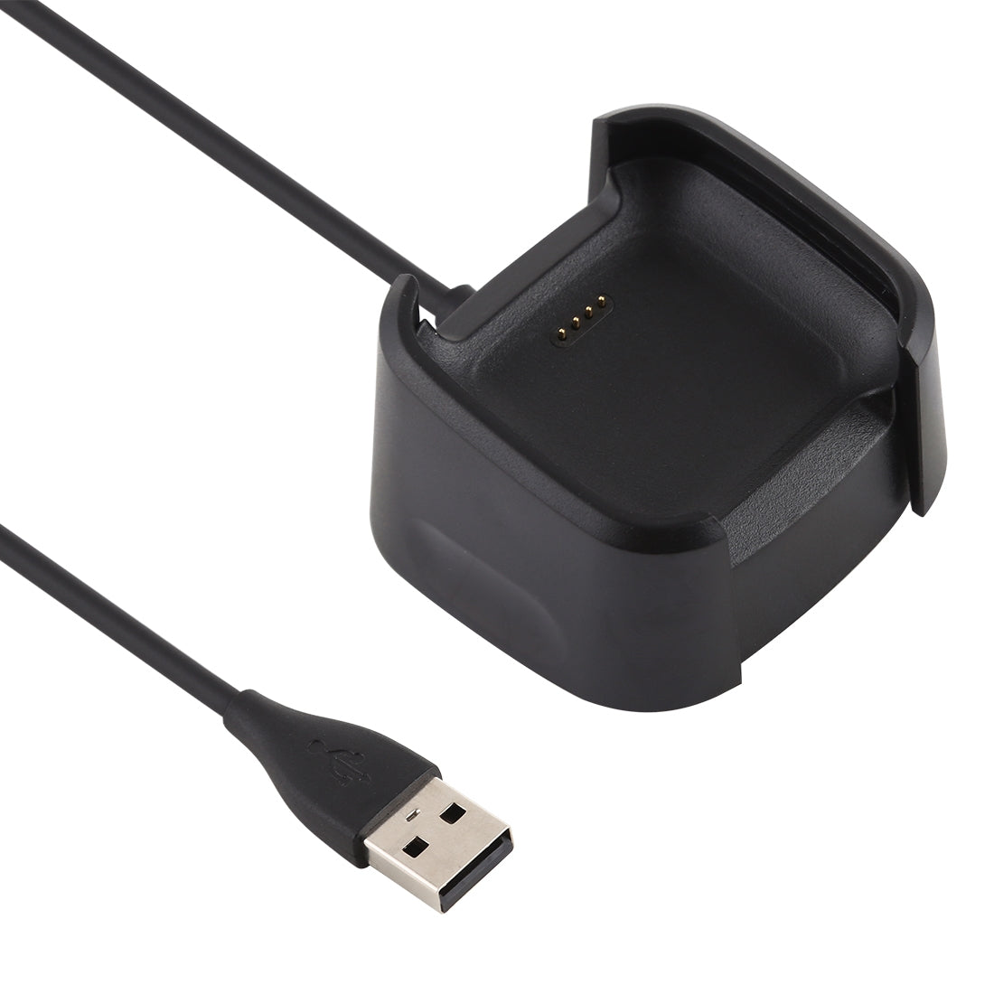 For-Fitbit-Versa-2-Charger-Charging-Dock-Base-Stand-Holder-with-1m-Charging-Cable(Black)