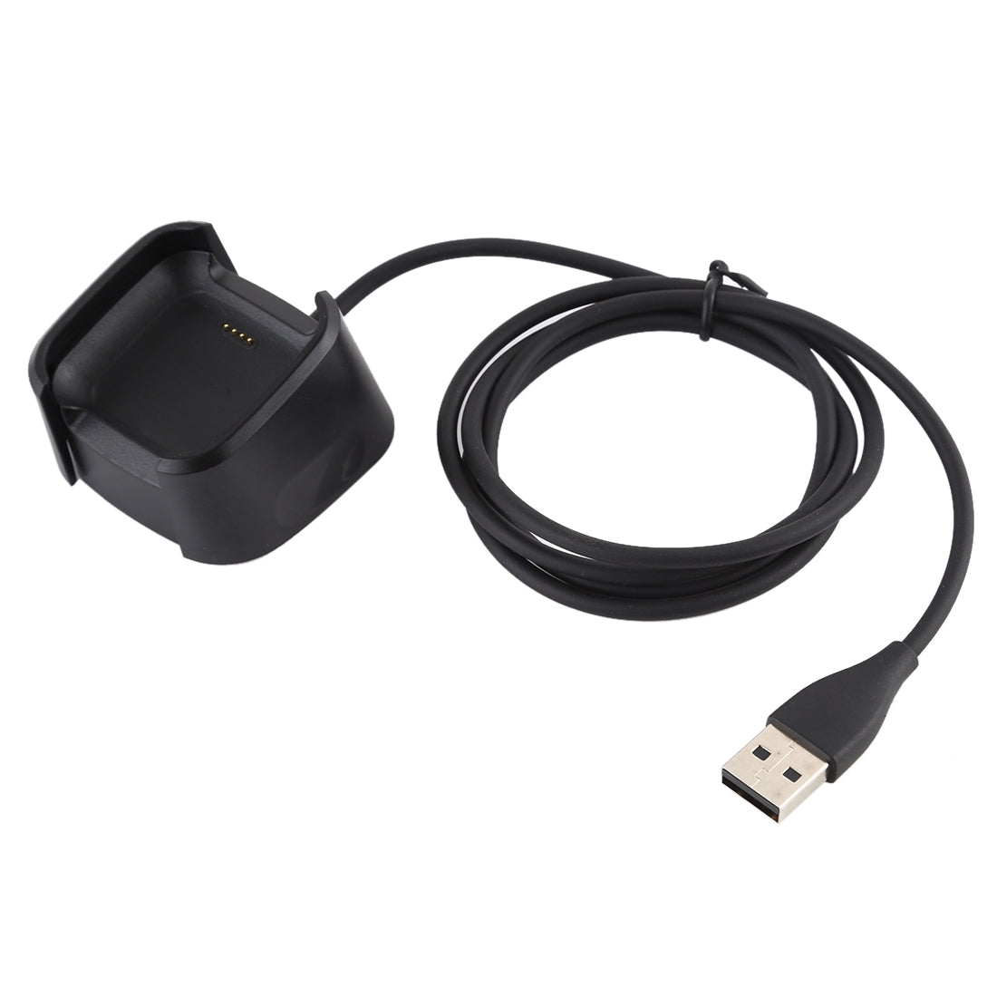 For-Fitbit-Versa-2-Charger-Charging-Dock-Base-Stand-Holder-with-1m-Charging-Cable(Black)
