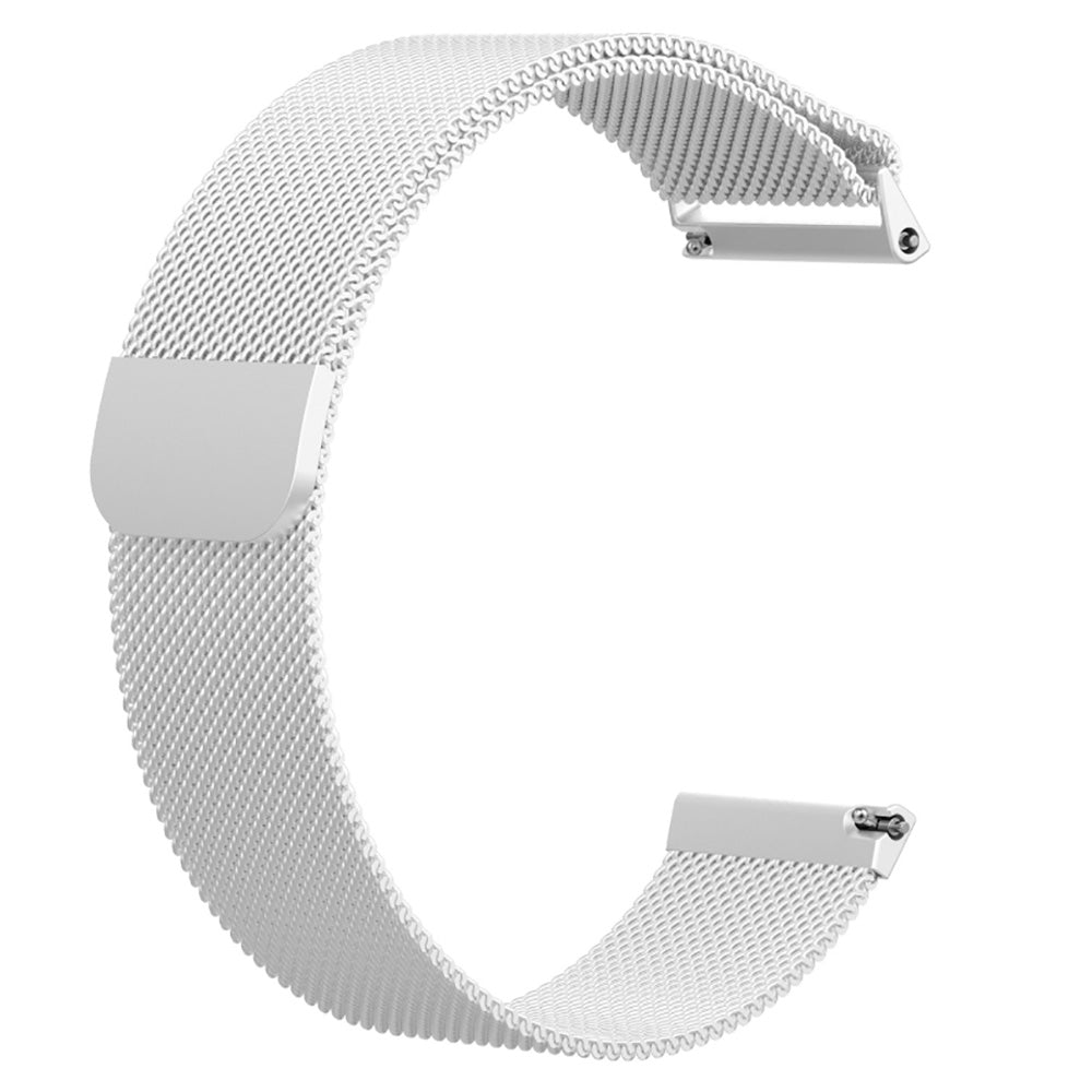 For-Fitbit-Versa-Milanese-Watch-Band,-Size:L(Silver)