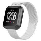 For-Fitbit-Versa-Milanese-Watch-Band,-Size:L(Silver)