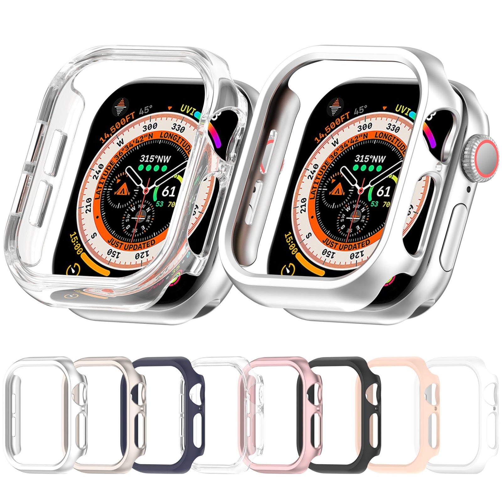 Watch-Case-for-Apple-Watch-Series-10/11-46mm,-Transparent-PC