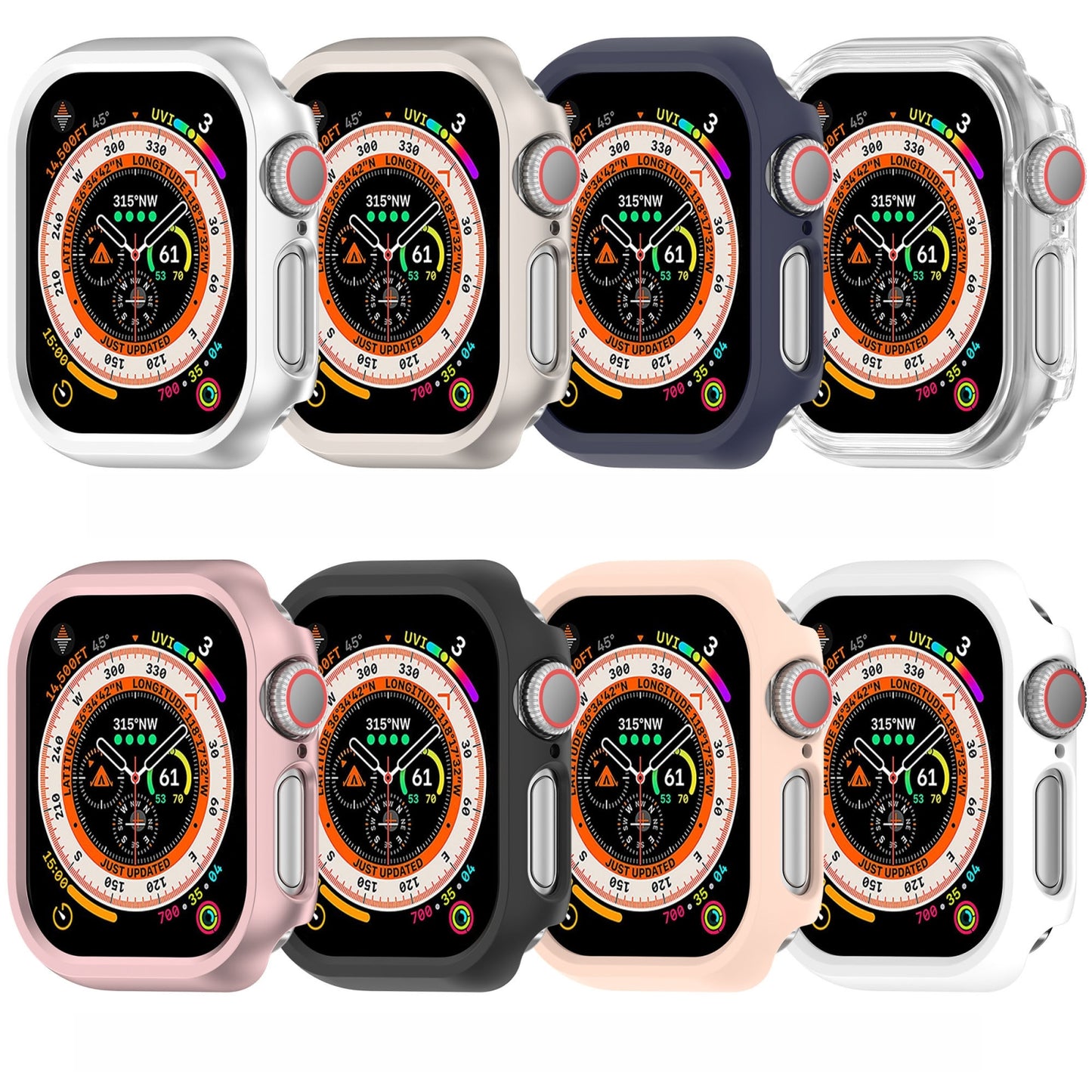 Watch-Case-for-Apple-Watch-Series-10/11-46mm,-Transparent-PC