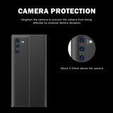 For-Galaxy-Note-10-Plain-Texture-Cloth-Attraction-Flip-Holder-Leather-Phone-Case(Silver)