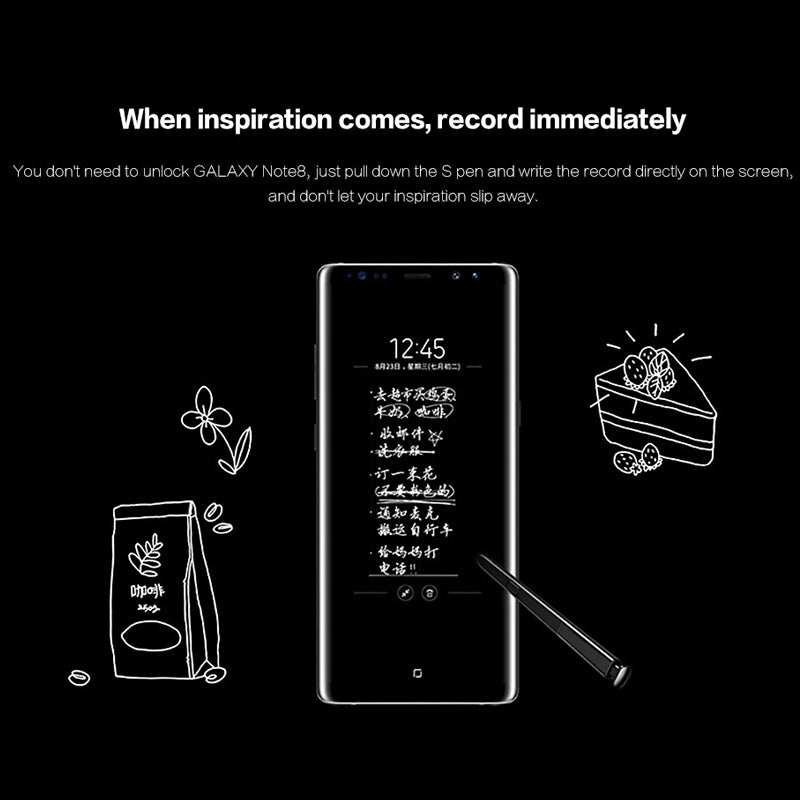 For-Galaxy-Note-8-/-N9500-Touch-Stylus-S-Pen(Black)