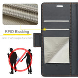 For-Galaxy-S25-5G-CaseMe-023-Butterfly-Buckle-Litchi-Texture-RFID-Anti-theft-Leather-Phone-Case(Black)