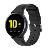 For-Galaxy-Watch-Active3-/-Galaxy-Watch-3-41mm-20mm-Universal-Leather-Watch-Band(Black)