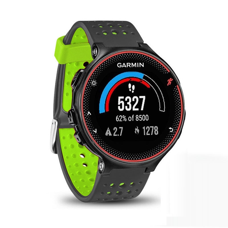 For-Garmin-Forerunner-235-Two-color-Watch-Band(Black-Green)