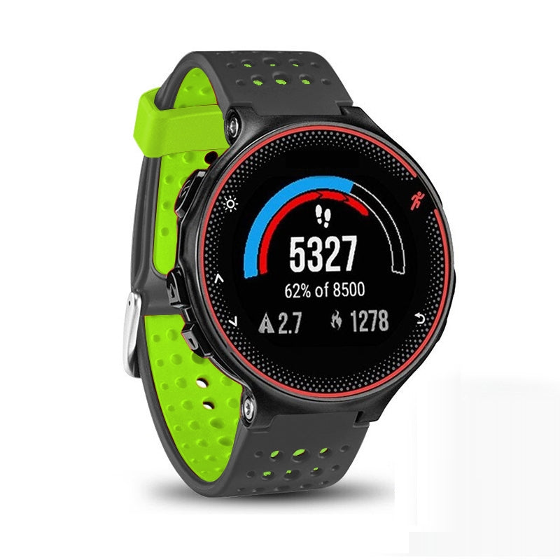 For-Garmin-Forerunner-235-Two-color-Watch-Band(Black-Green)