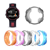 For-Garmin-Forerunner-735XT-TPU-Half-pack-Candy-Color-Protective-Case(Transparent)