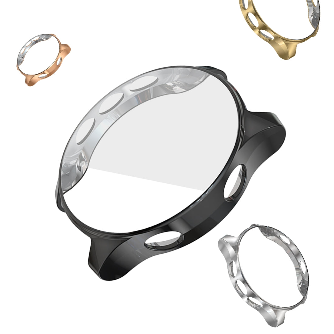 For-Garmin-Forerunner-935-TPU-Electroplated-Watch-Case(Black)