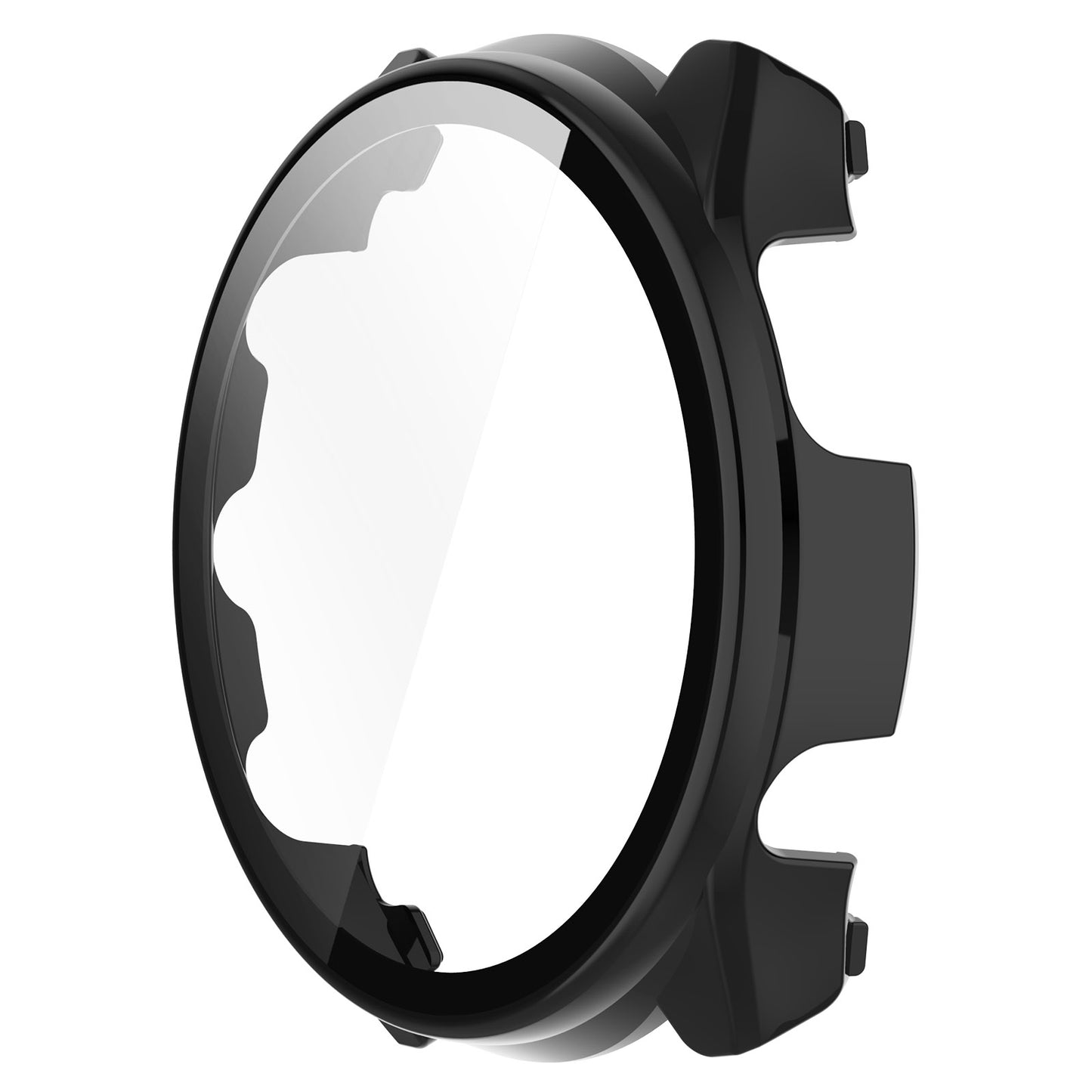 For-Garmin-Forerunner-965-PC-+-Toughened-Film-Integrated-Watch-Protective-Case(Black)