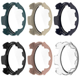 For-Garmin-Forerunner-965-PC-+-Toughened-Film-Integrated-Watch-Protective-Case(Black)