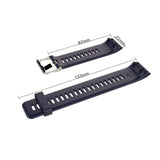 For-Garmin-Forerunner-30-/-35-Silicone-Watch-Band(Black)