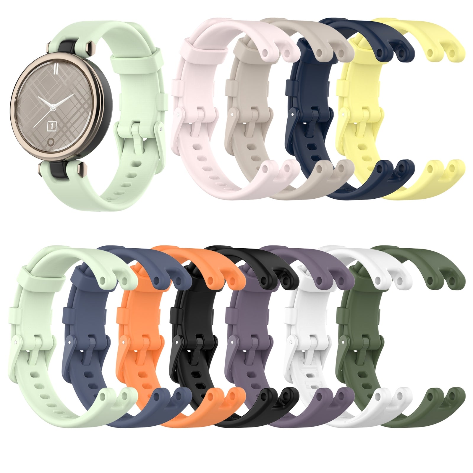 For-Garmin-Lily-Silicone-Watch-Band-with-Dismantling-Tools(Purple)