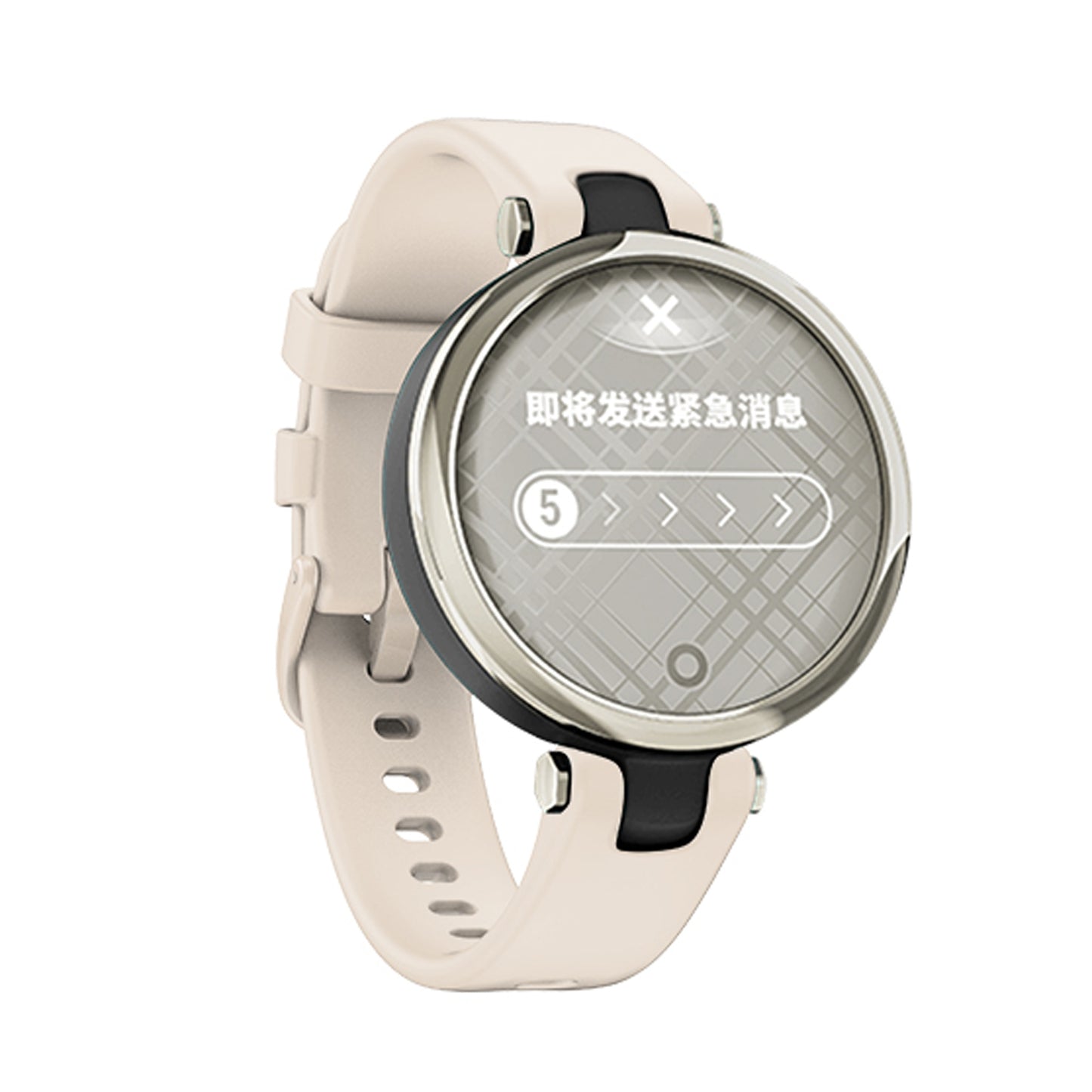 For-Garmin-Lily-Silicone-Watch-Band(Khaki)