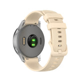 For-Garmin-Silicone-Smart-Watch-Watch-Band,-Size:20mm-Universal(Cream-Color)