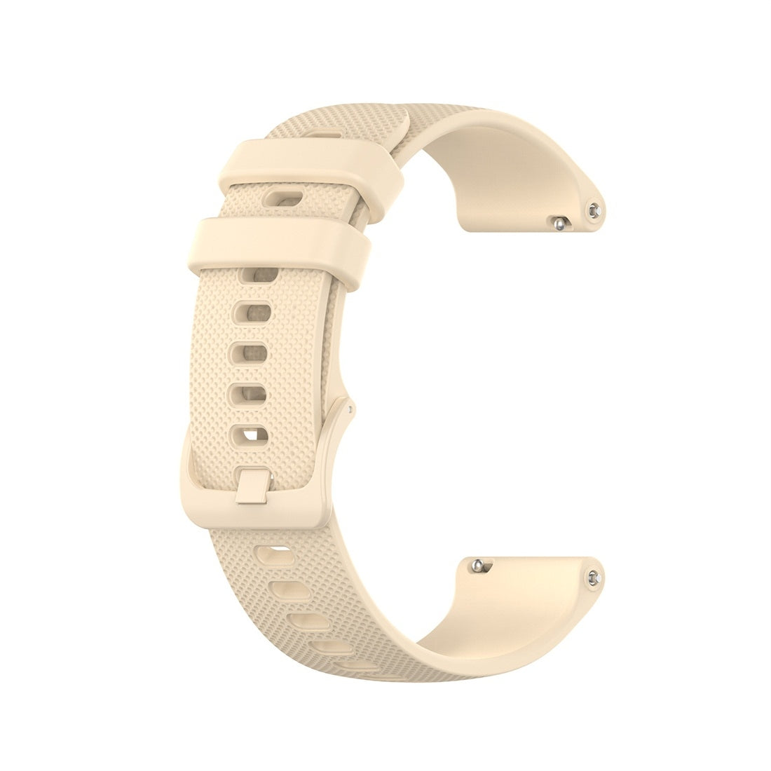For-Garmin-Silicone-Smart-Watch-Watch-Band,-Size:20mm-Universal(Cream-Color)