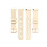 For-Garmin-Silicone-Smart-Watch-Watch-Band,-Size:20mm-Universal(Cream-Color)