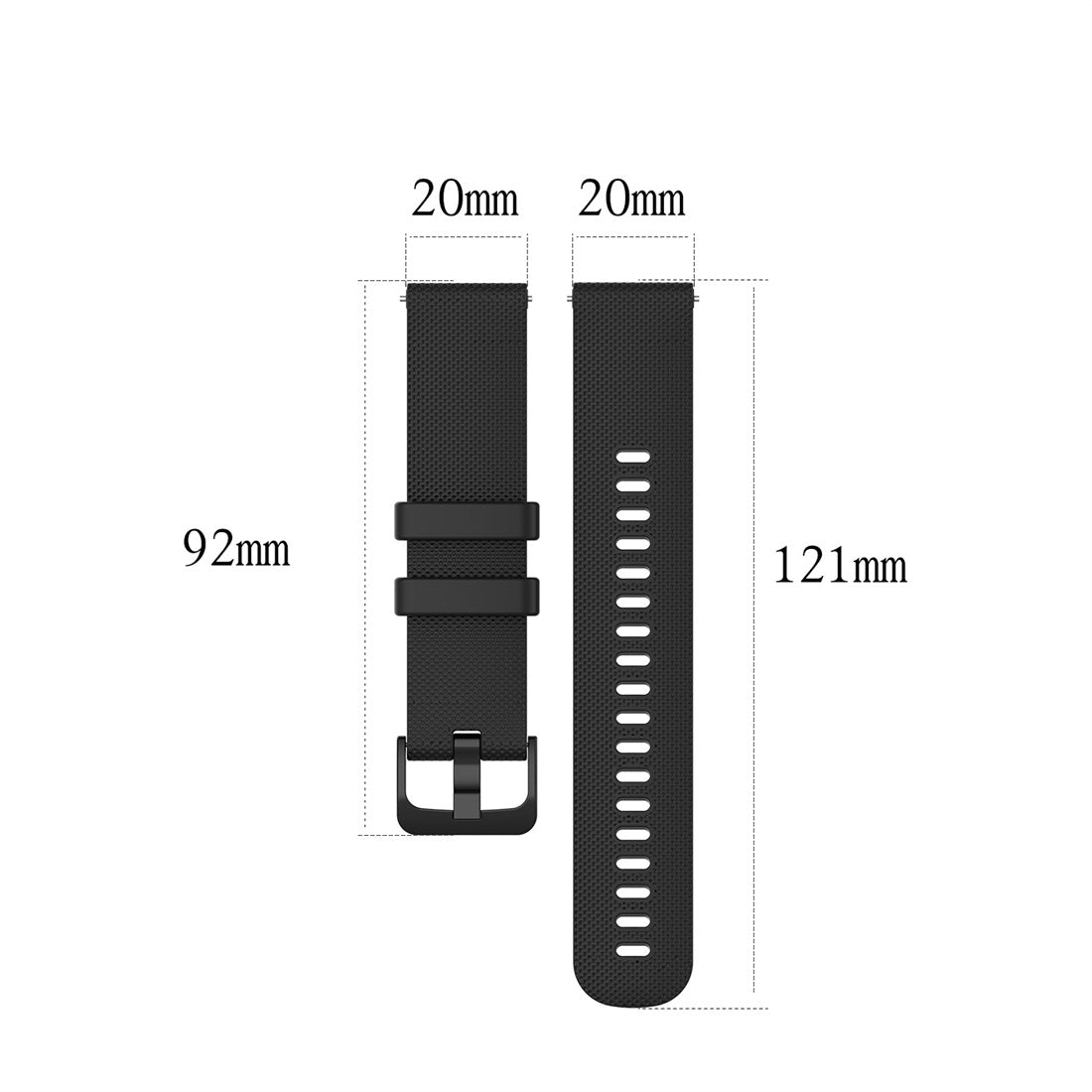 For-Garmin-Silicone-Smart-Watch-Watch-Band,-Size:20mm-Universal(Cream-Color)