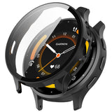 For-Garmin-Venu-3-PC-+-Tempered-Film-Integrated-Watch-Protective-Case(Black)