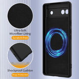 For-Google-Pixel-6a-Shockproof-Silicone-Magsafe-Phone-Case(Black)