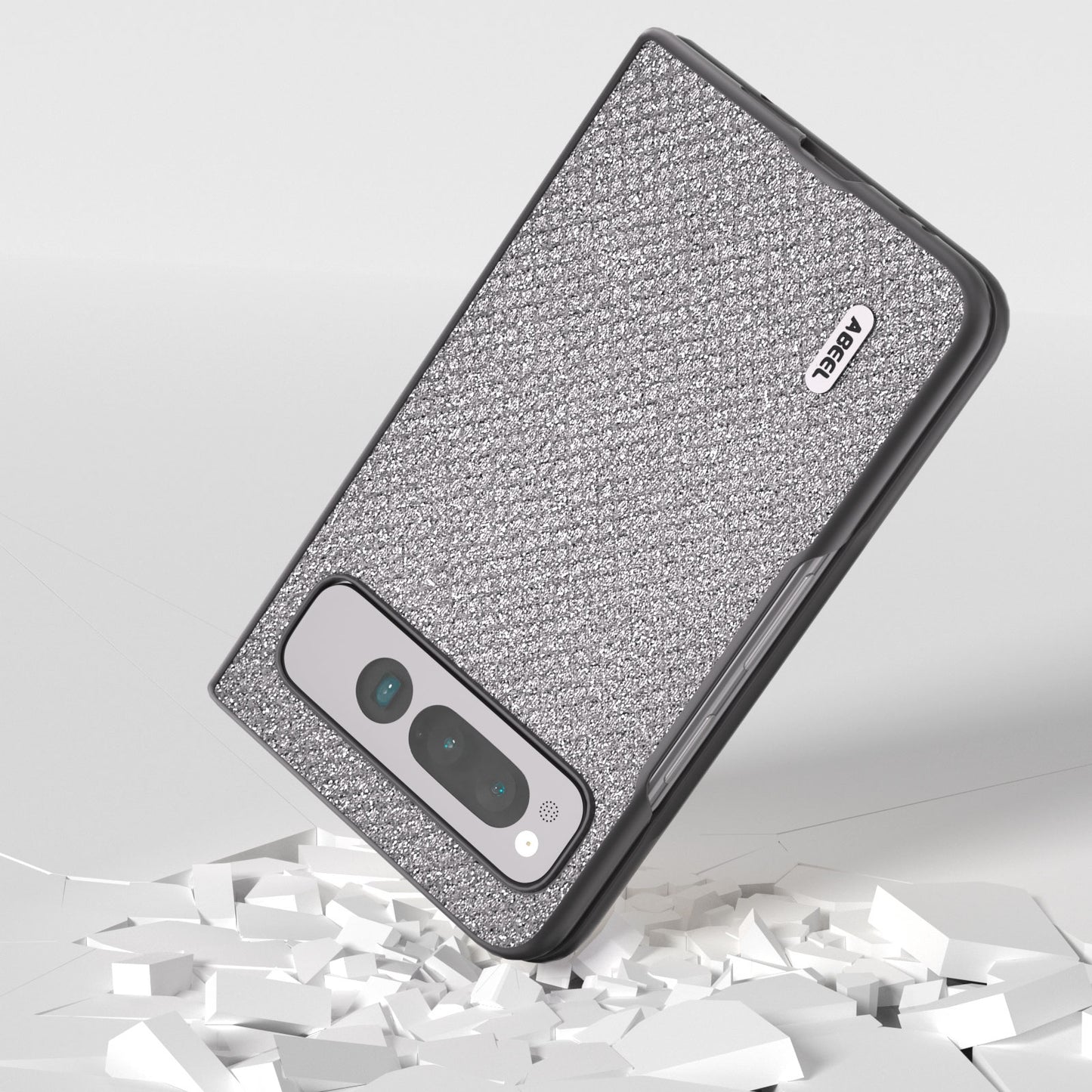 For-Google-Pixel-Fold-ABEEL-Diamond-Series-Black-Edge-Phone-Case(Black)