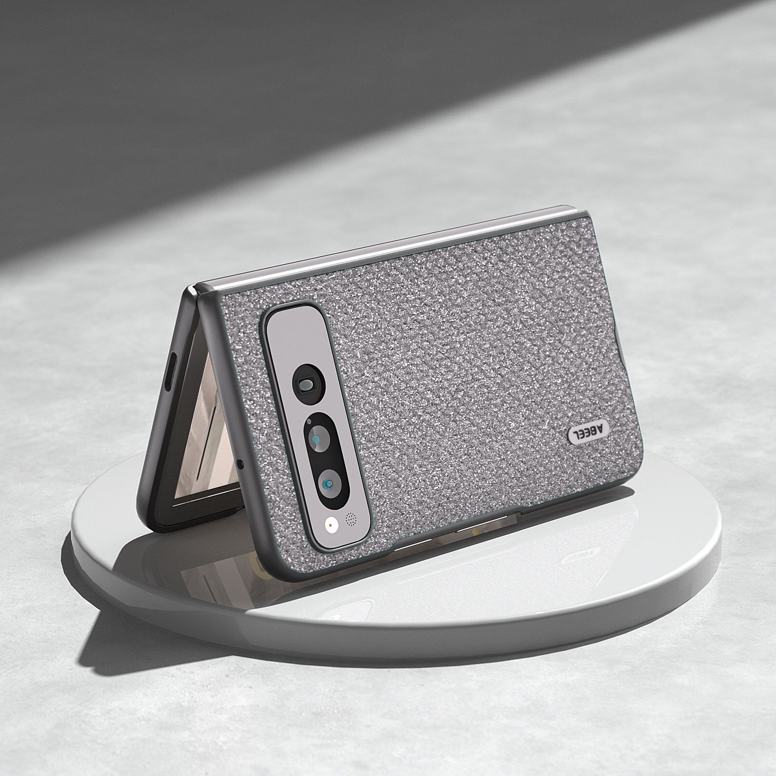 For-Google-Pixel-Fold-ABEEL-Diamond-Series-Black-Edge-Phone-Case(Black)