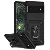 For-Google-Pixel-6-Pro-Sliding-Camshield-Holder-Phone-Case(Black)
