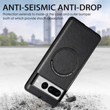 For-Google-Pixel-7-Pro-Solid-Color-Magsafe-Leather-Phone-Case(Black)