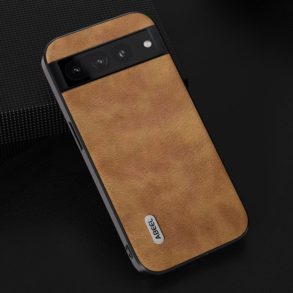 For-Google-Pixel-7-Pro-5G-ABEEL-Retro-Litchi-Texture-PU-Phone-Case(Brown)